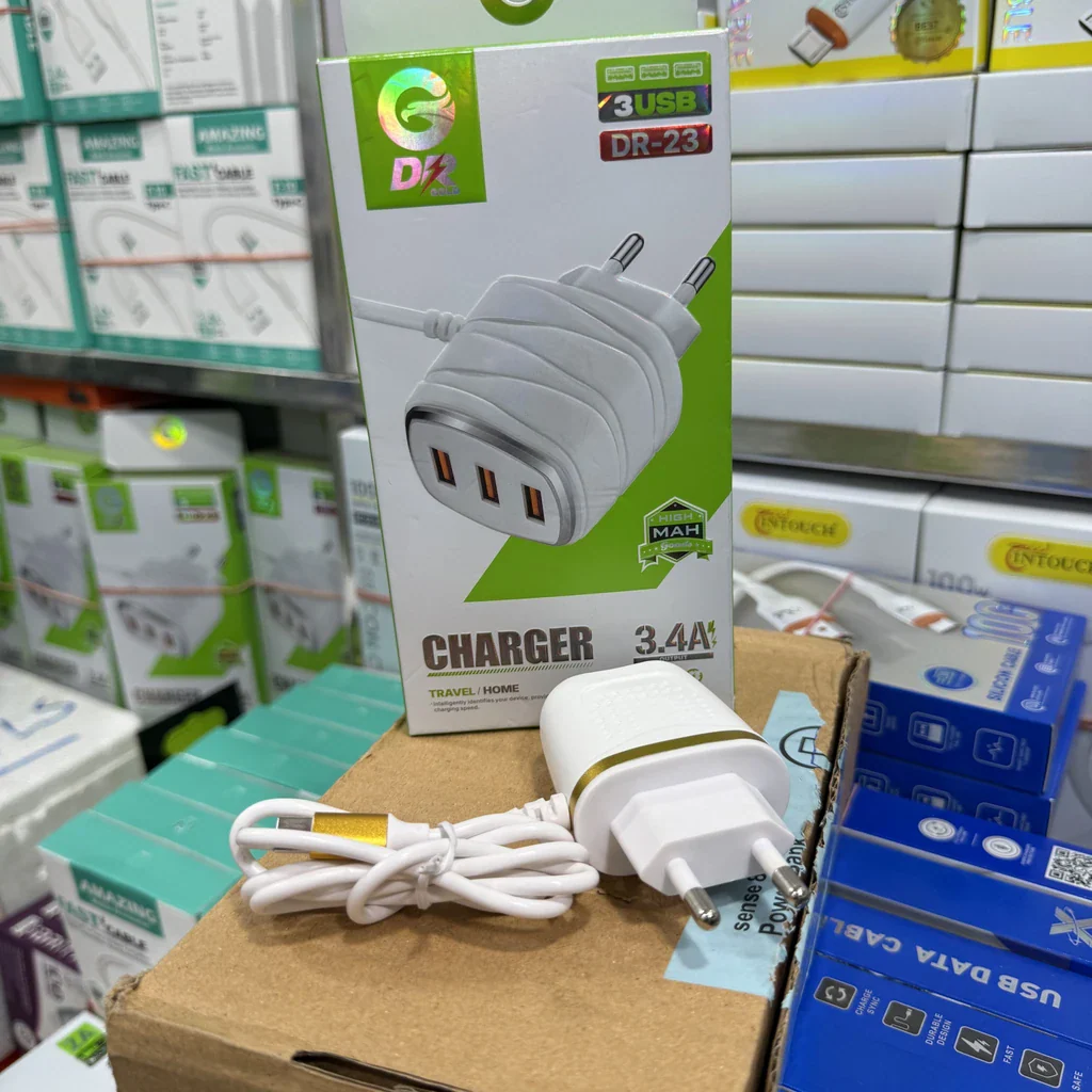 DR Gold DR-23 3 USB 3.4A Wall Charger