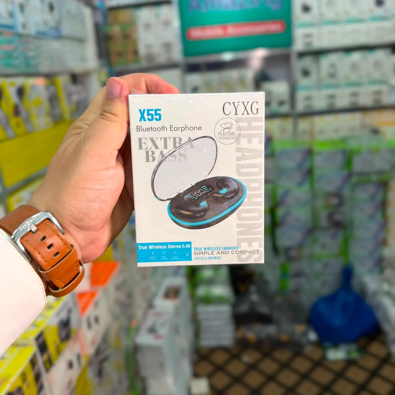 CYXG X55 Bluetooth Earphones with Digital Case