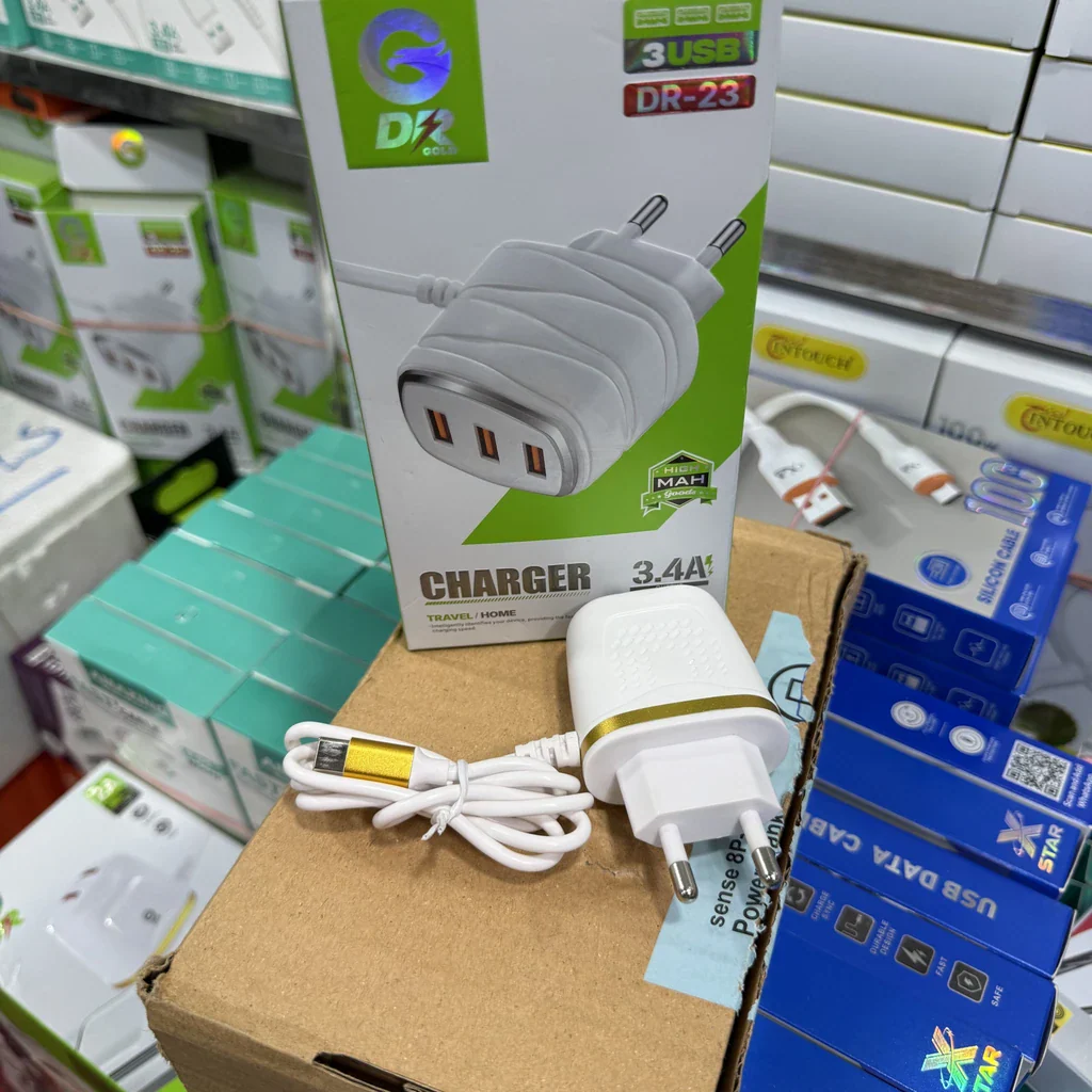 DR Gold DR-23 3 USB 3.4A Wall Charger