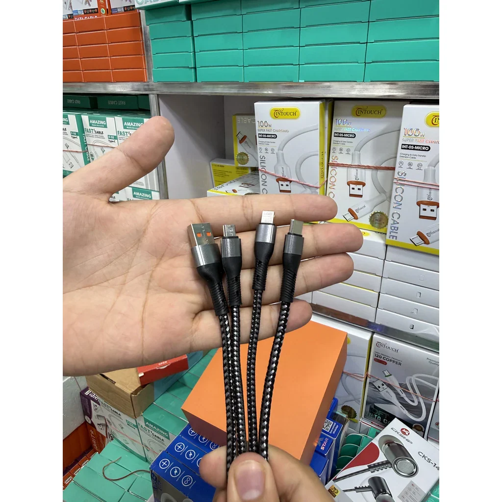 BIGBOSH MBA13A 3 in 1 Braided Data Cable